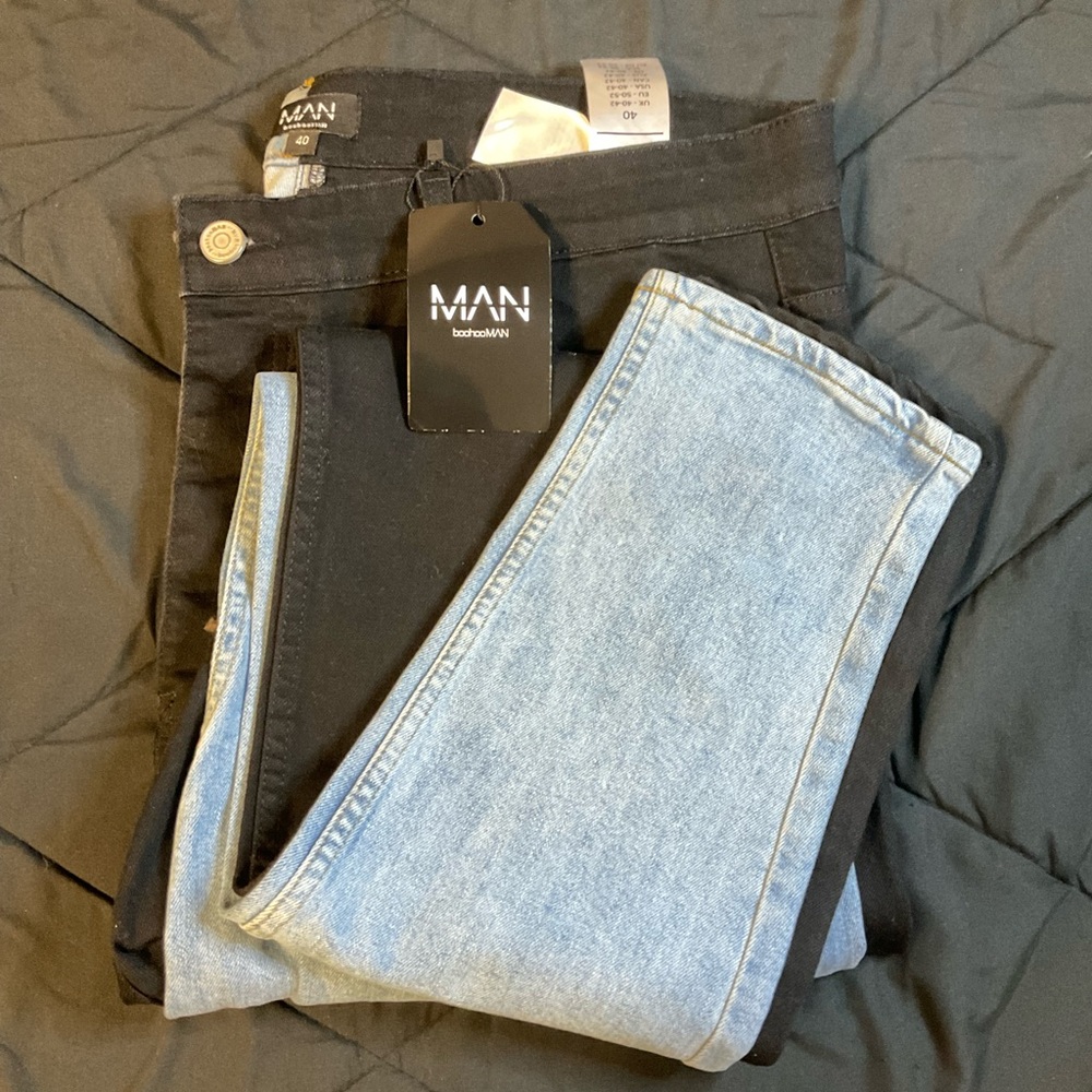 Two tone skinny jeans